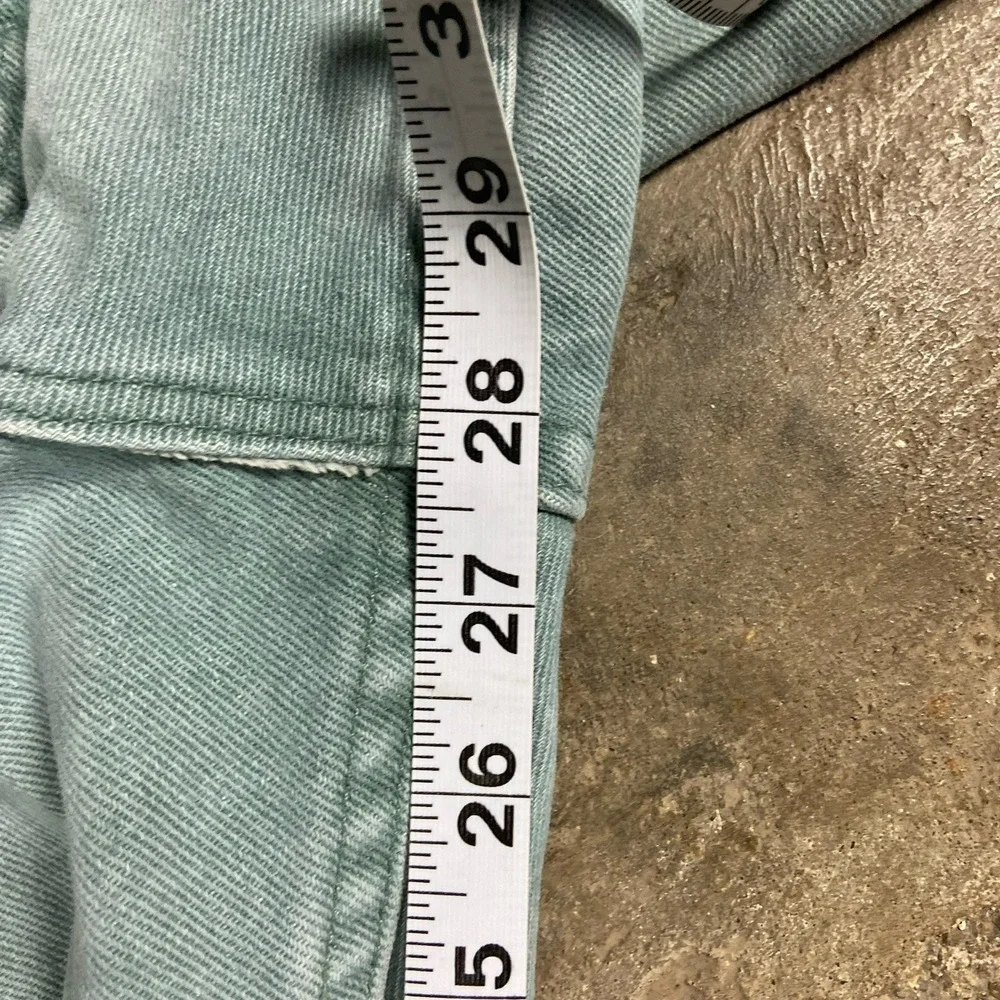 Vintage 90s‎ Wrangler Jeans Women's Size 18x29 Teal Straight Fit Work Wear